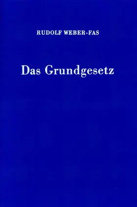 Weber-Fas |  Das Grundgesetz. | eBook | Sack Fachmedien