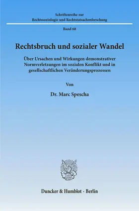 Spescha |  Rechtsbruch und sozialer Wandel. | eBook | Sack Fachmedien