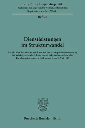  Dienstleistungen im Strukturwandel. | eBook | Sack Fachmedien