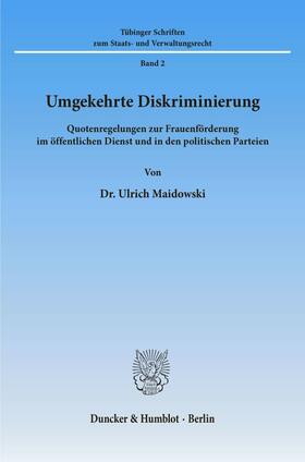 Maidowski |  Umgekehrte Diskriminierung. | eBook | Sack Fachmedien