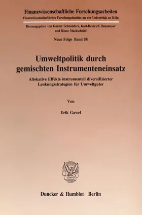 Gawel |  Umweltpolitik durch gemischten Instrumenteneinsatz. | eBook | Sack Fachmedien