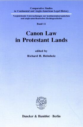 Helmholz |  Canon Law in Protestant Lands | eBook | Sack Fachmedien