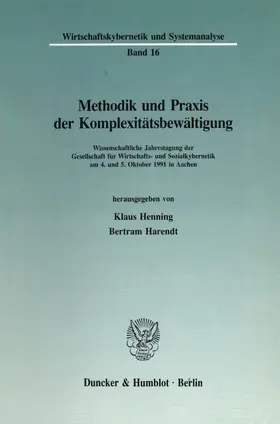 Henning / Harendt |  Methodik und Praxis der Komplexitätsbewältigung. | eBook | Sack Fachmedien