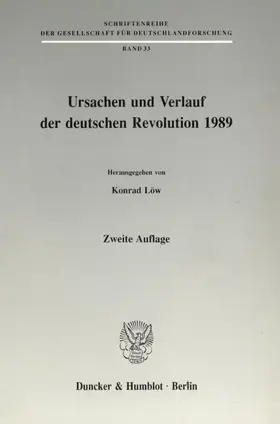 Löw |  Ursachen und Verlauf der deutschen Revolution 1989. | eBook | Sack Fachmedien