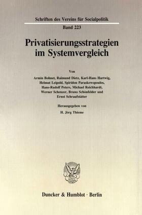 Thieme |  Privatisierungsstrategien im Systemvergleich. | eBook | Sack Fachmedien