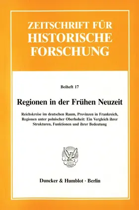 Hartmann |  Regionen in der Frühen Neuzeit. | eBook | Sack Fachmedien