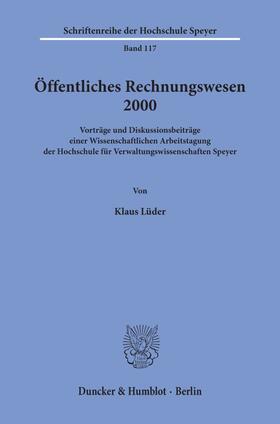 Lüder |  Öffentliches Rechnungswesen 2000. | eBook | Sack Fachmedien