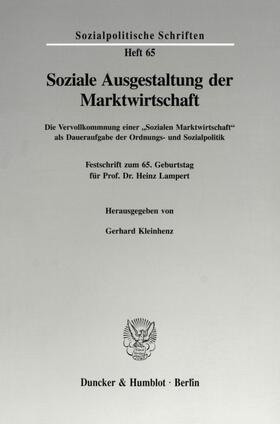 Kleinhenz |  Soziale Ausgestaltung der Marktwirtschaft. | eBook | Sack Fachmedien