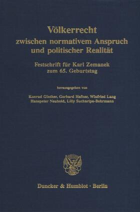 Ginther / Sucharipa-Behrmann / Hafner |  Völkerrecht zwischen normativem Anspruch und politischer Realität. | eBook | Sack Fachmedien