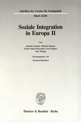 Kleinhenz |  Soziale Integration in Europa II. | eBook | Sack Fachmedien