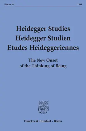 Emad / Fédier / Herrmann |  Heidegger Studies - Heidegger Studien - Etudes Heideggeriennes. | eBook | Sack Fachmedien