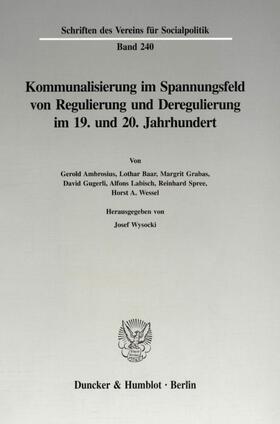 Wysocki |  Kommunalisierung im Spannungsfeld von Regulierung und Deregulierung im 19. und 20. Jahrhundert. | eBook | Sack Fachmedien