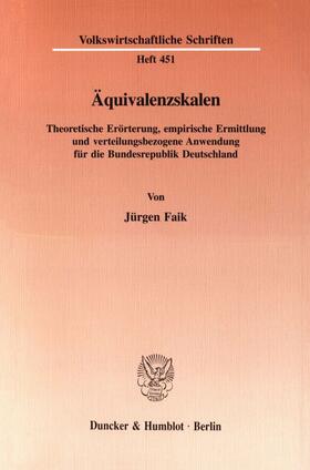 Faik |  Äquivalenzskalen. | eBook | Sack Fachmedien