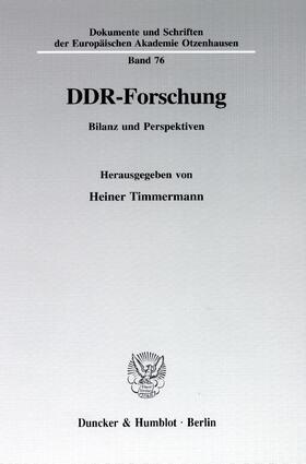 Timmermann |  DDR-Forschung | eBook | Sack Fachmedien