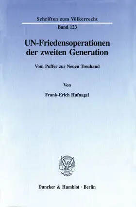 Hufnagel | UN-Friedensoperationen der zweiten Generation. | E-Book | sack.de