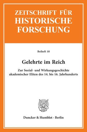 Schwinges |  Gelehrte im Reich. | eBook | Sack Fachmedien
