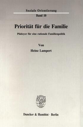 Lampert |  Priorität für die Familie. | eBook | Sack Fachmedien