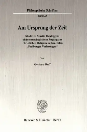 Ruff |  Am Ursprung der Zeit. | eBook | Sack Fachmedien