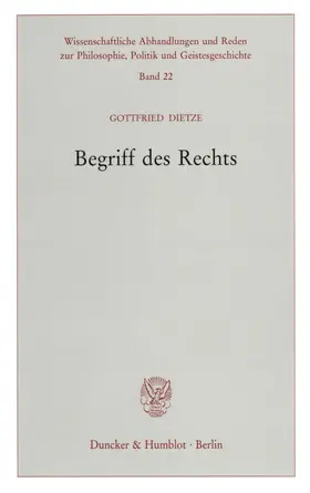 Dietze | Begriff des Rechts. | E-Book | sack.de