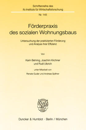 Behring / Ulbrich / Kirchner |  Förderpraxis des sozialen Wohnungsbaus | eBook | Sack Fachmedien