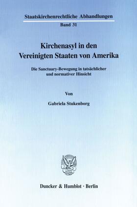 Stukenborg |  Kirchenasyl in den Vereinigten Staaten von Amerika. | eBook | Sack Fachmedien