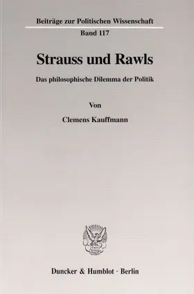 Kauffmann |  Strauss und Rawls. | eBook | Sack Fachmedien