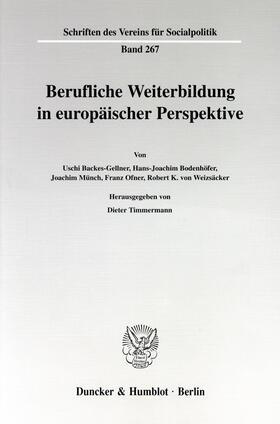 Timmermann | Berufliche Weiterbildung in europäischer Perspektive | E-Book | sack.de