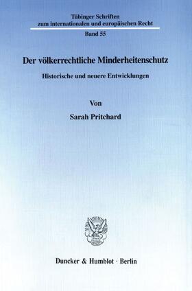 Pritchard |  Der völkerrechtliche Minderheitenschutz. | eBook | Sack Fachmedien