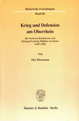 Plassmann |  Krieg und Defension am Oberrhein. | eBook | Sack Fachmedien