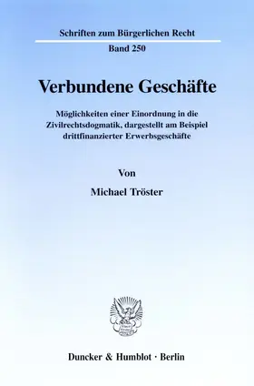 Tröster |  Verbundene Geschäfte. | eBook | Sack Fachmedien