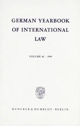 Delbrück |  German Yearbook of International Law / Jahrbuch für Internationales Recht | eBook | Sack Fachmedien