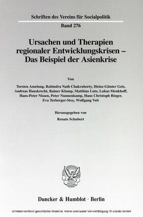 Schubert | Ursachen und Therapien regionaler Entwicklungskrisen - | E-Book | sack.de