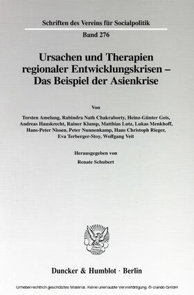 Schubert |  Ursachen und Therapien regionaler Entwicklungskrisen - | eBook |  Sack Fachmedien