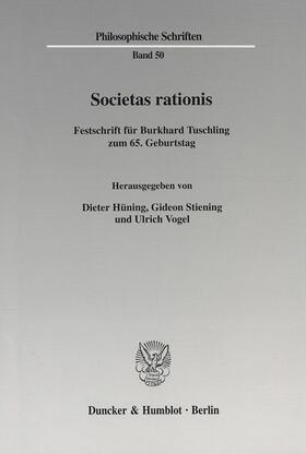 Hüning / Vogel / Stiening | Societas rationis. | E-Book | sack.de