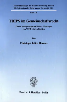 Hermes |  TRIPS im Gemeinschaftsrecht. | eBook | Sack Fachmedien