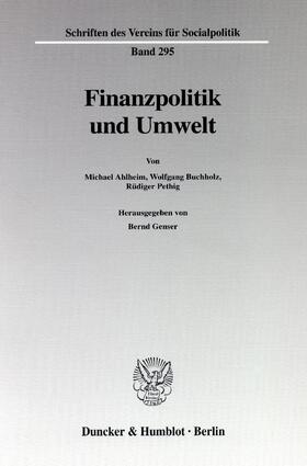Genser |  Finanzpolitik und Umwelt | eBook | Sack Fachmedien