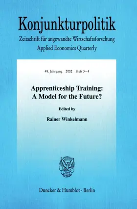 Winkelmann |  Apprenticeship Training: A Model for the Future? | eBook | Sack Fachmedien