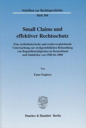 Engbers |  Small Claims und effektiver Rechtsschutz. | eBook | Sack Fachmedien