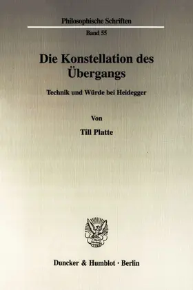 Platte |  Die Konstellation des Übergangs. | eBook | Sack Fachmedien