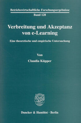 Küpper |  Verbreitung und Akzeptanz von e-Learning | eBook | Sack Fachmedien