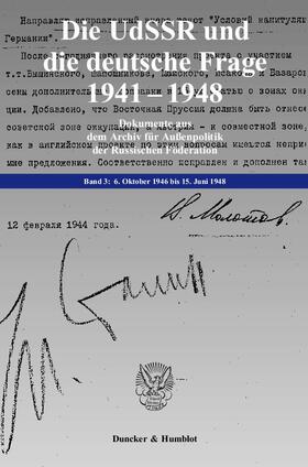 Laufer / Kynin / Knoll |  Die UdSSR und die deutsche Frage 1941–1948. | eBook | Sack Fachmedien