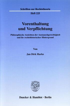 Harke | Vorenthaltung und Verpflichtung. | E-Book | sack.de