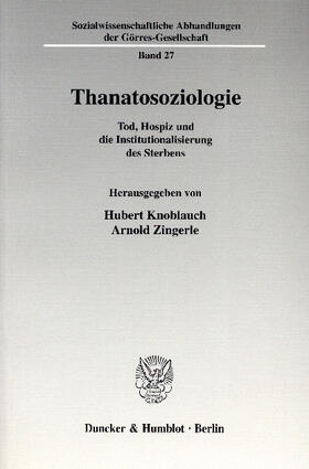 Knoblauch / Zingerle |  Thanatosoziologie. | eBook | Sack Fachmedien