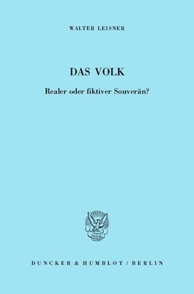 Leisner |  Das Volk | eBook | Sack Fachmedien