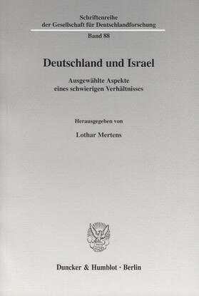 Mertens |  Deutschland und Israel. | eBook | Sack Fachmedien