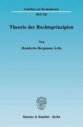 Ávila |  Theorie der Rechtsprinzipien | eBook | Sack Fachmedien