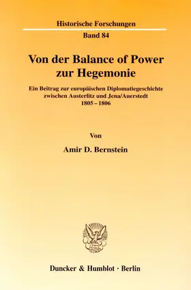 Bernstein |  Von der Balance of Power zur Hegemonie. | eBook | Sack Fachmedien