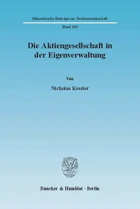 Kessler |  Die Aktiengesellschaft in der Eigenverwaltung | eBook | Sack Fachmedien