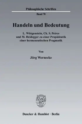 Wernecke |  Handeln und Bedeutung | eBook | Sack Fachmedien