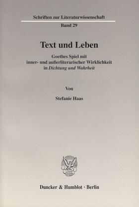 Haas |  Text und Leben. | eBook | Sack Fachmedien